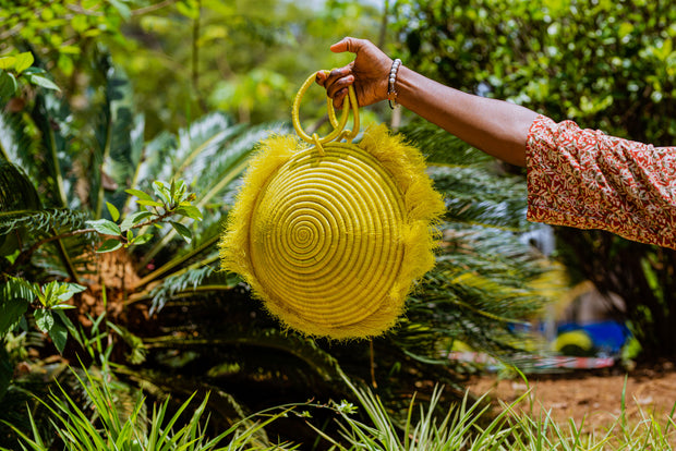 MABUJA Sisal Fiber Tassel Handbag
