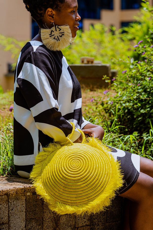 MABUJA Sisal Fiber Tassel Handbag
