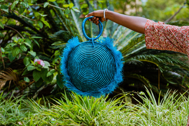 MABUJA Sisal Fiber Tassel Handbag