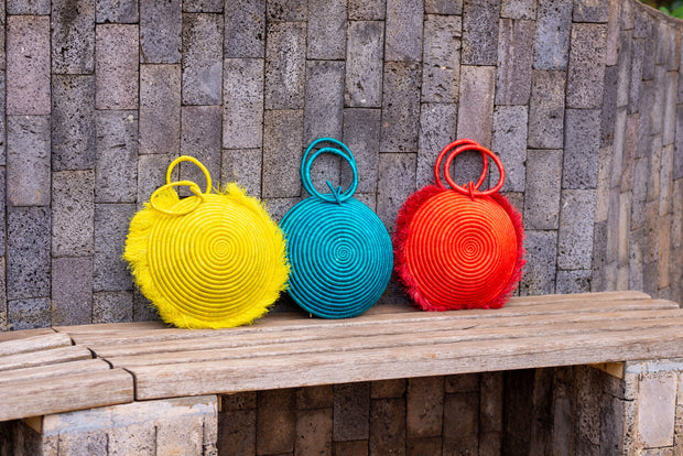 MABUJA Sisal Fiber Tassel Handbag