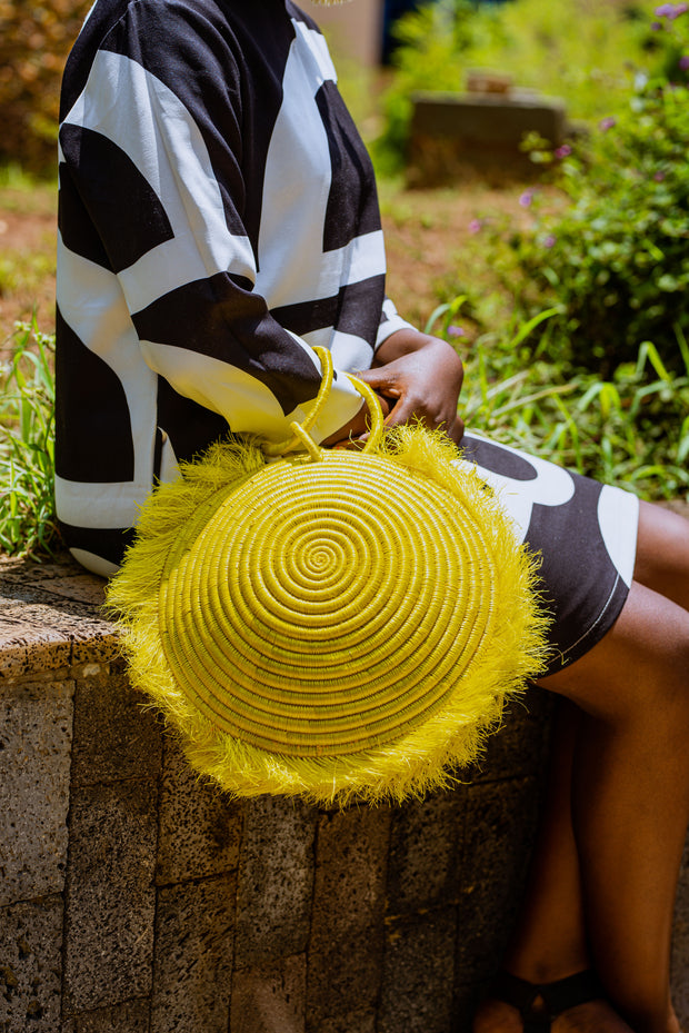 MABUJA Sisal Fiber Tassel Handbag