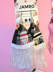 Assorted Fringe Kitenge Earrings