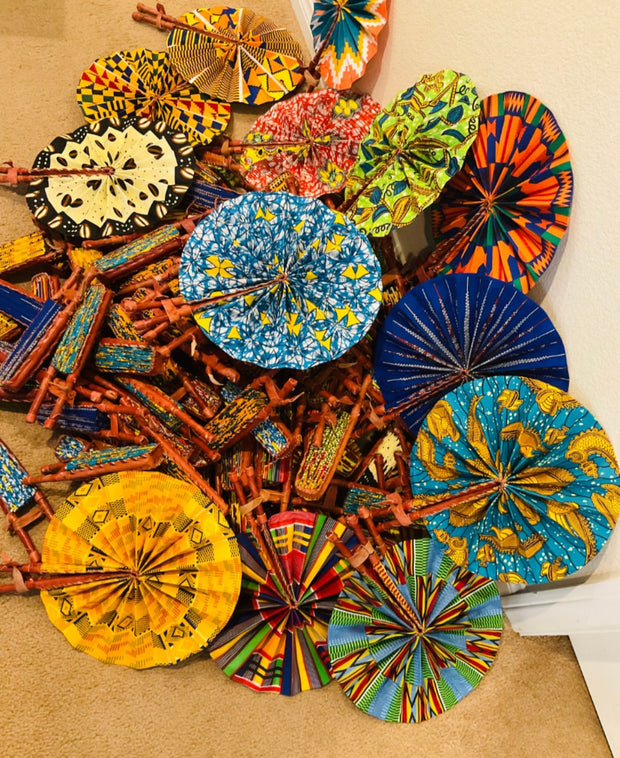 Assorted Ankara Hand Fan