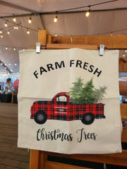 "Farm Fresh Christmas Trees" Pillowcase
