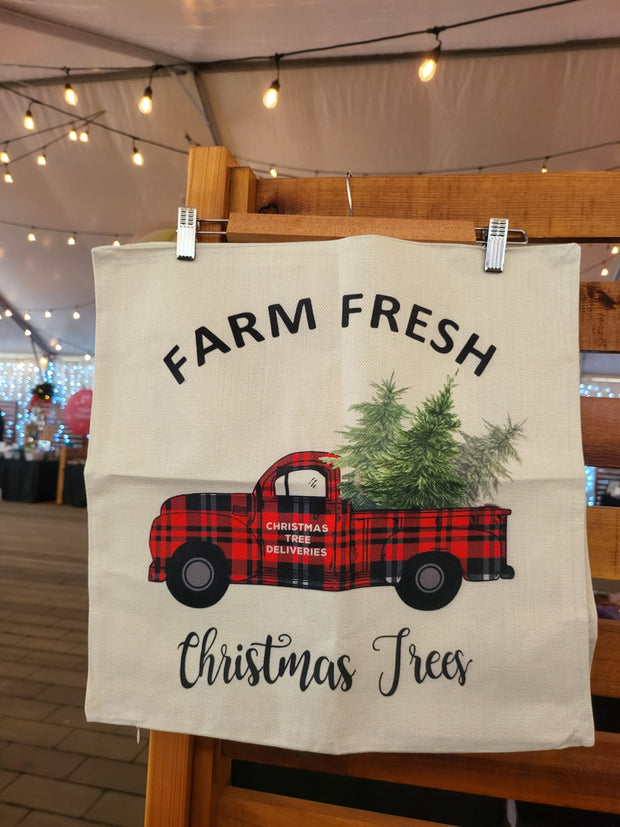 "Farm Fresh Christmas Trees" Pillowcase
