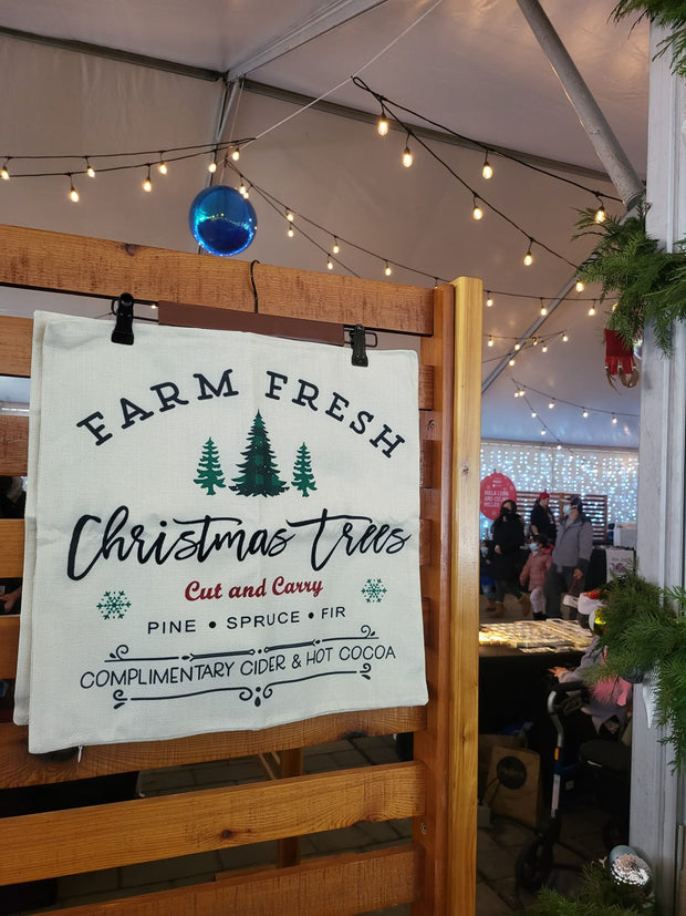 "Farm Fresh Christmas Trees" Pillowcase