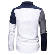 Men's Gradient Striped Print Long Sleeve Shirt - NancyK Boutique