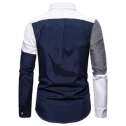 Men's Gradient Striped Print Long Sleeve Shirt - NancyK Boutique